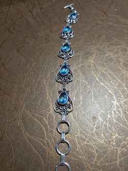 Blue topaz  bracelet