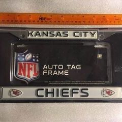 Chiefs Chrome License Plate Frame