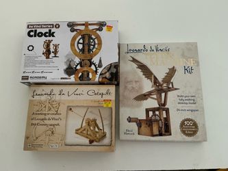 Leonardo da Vinci model kit lot - $60