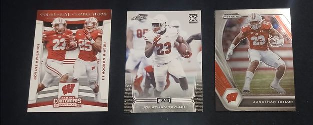 Jonathan Taylor RC Football Card lot Colts Badgers