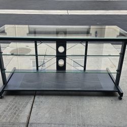 Metal And Glass TV Stand