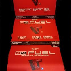 BRAND NEW!! MILWAUKEE M18 FUEL NAILER COMBO