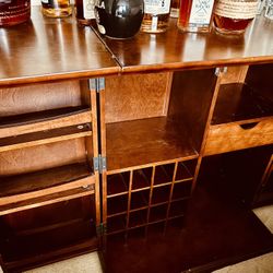 Crosley Furniture Alexandria Expandable Bar Cabinet