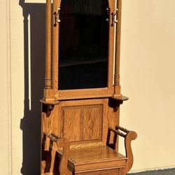 Antique Hall Tree 