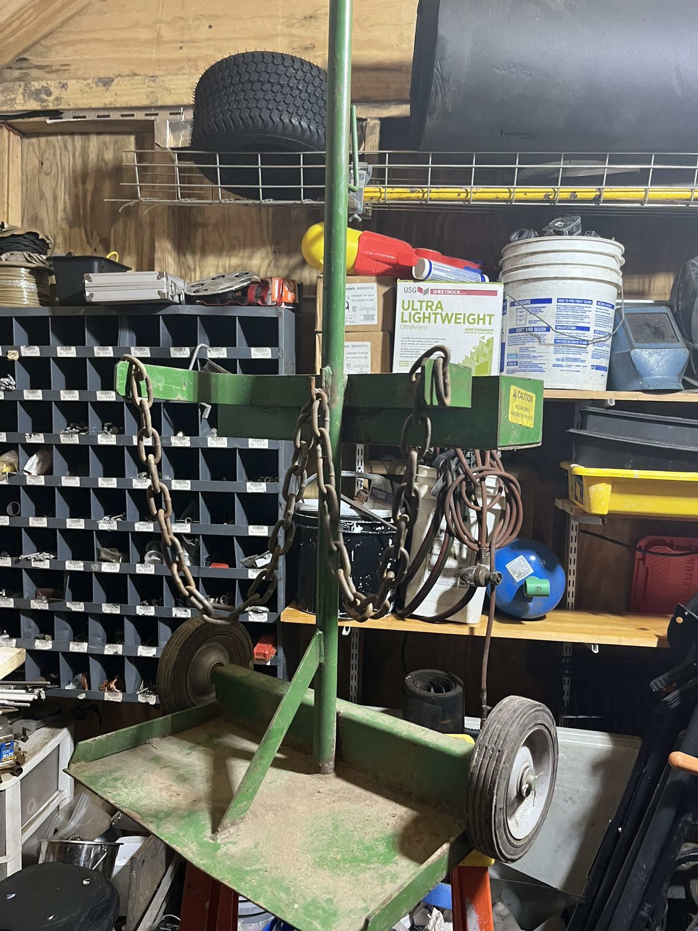 Small Oxygen And Acetylene Bottle Cart