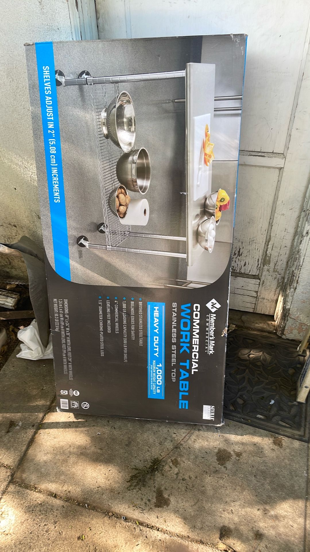 Commercial Work Table Brand New In The Box Never Used..