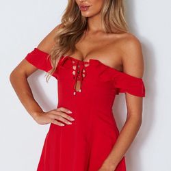 White Fox Latest Obsession Short Red Dress