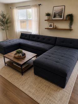 West Elm Oversized Modular Sectional w/ Double Chaise – Delivery Available
