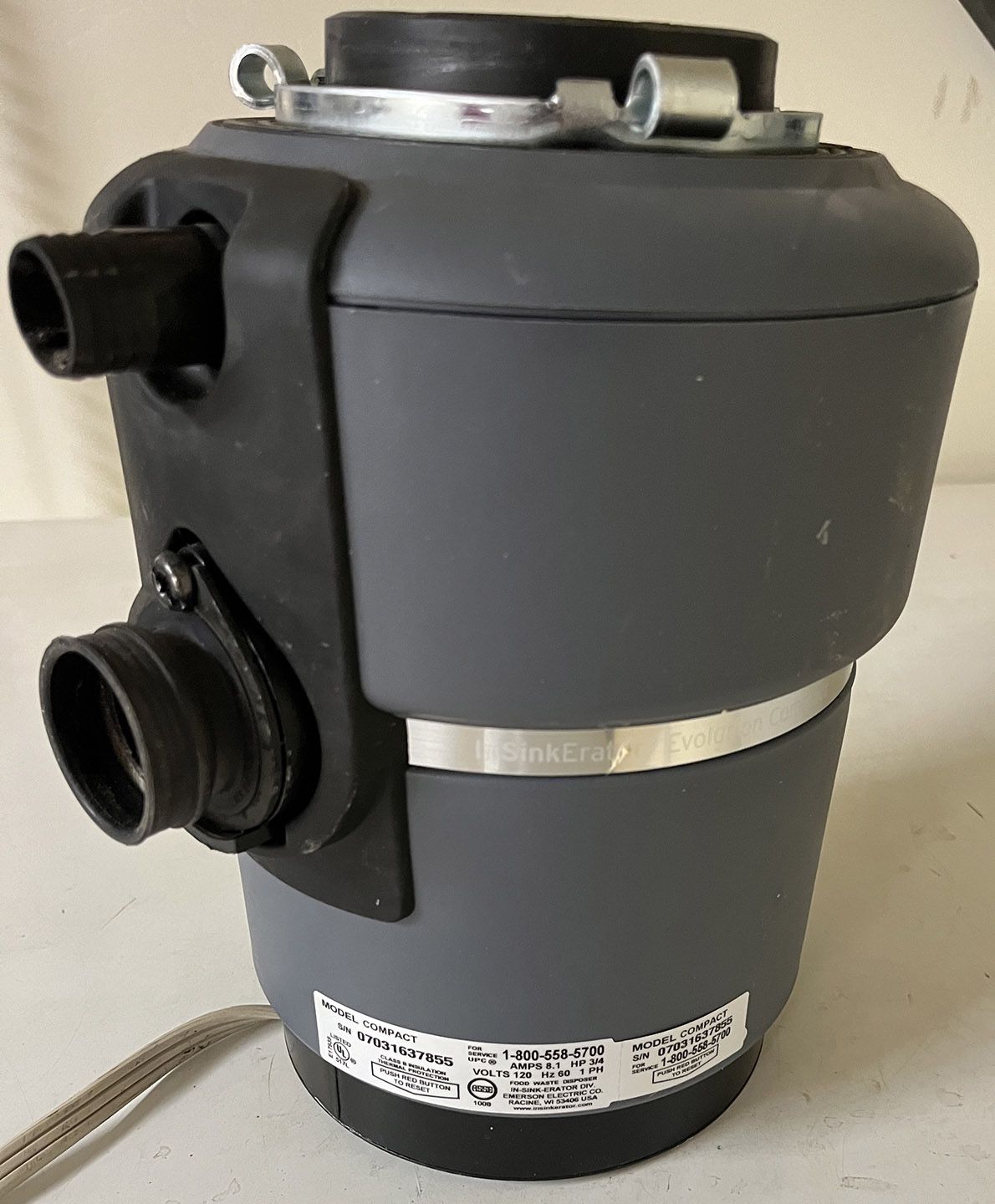 InSinkErator Garbage Disposal 3/4 Horsepower Evolution Model