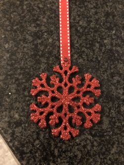 Red flat ornaments