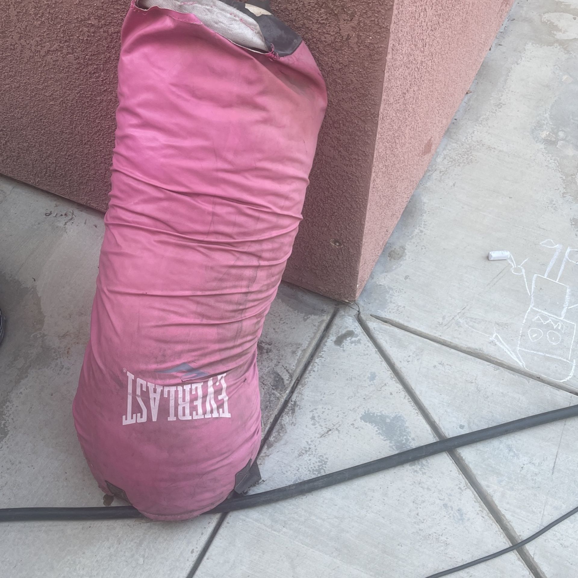 Free Pink Punching Bag