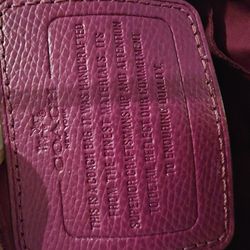 Coach Plum Raspberry W Matching Wallet