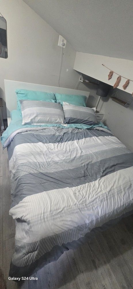 Queen Size Bed Set With Mattress And Dresser