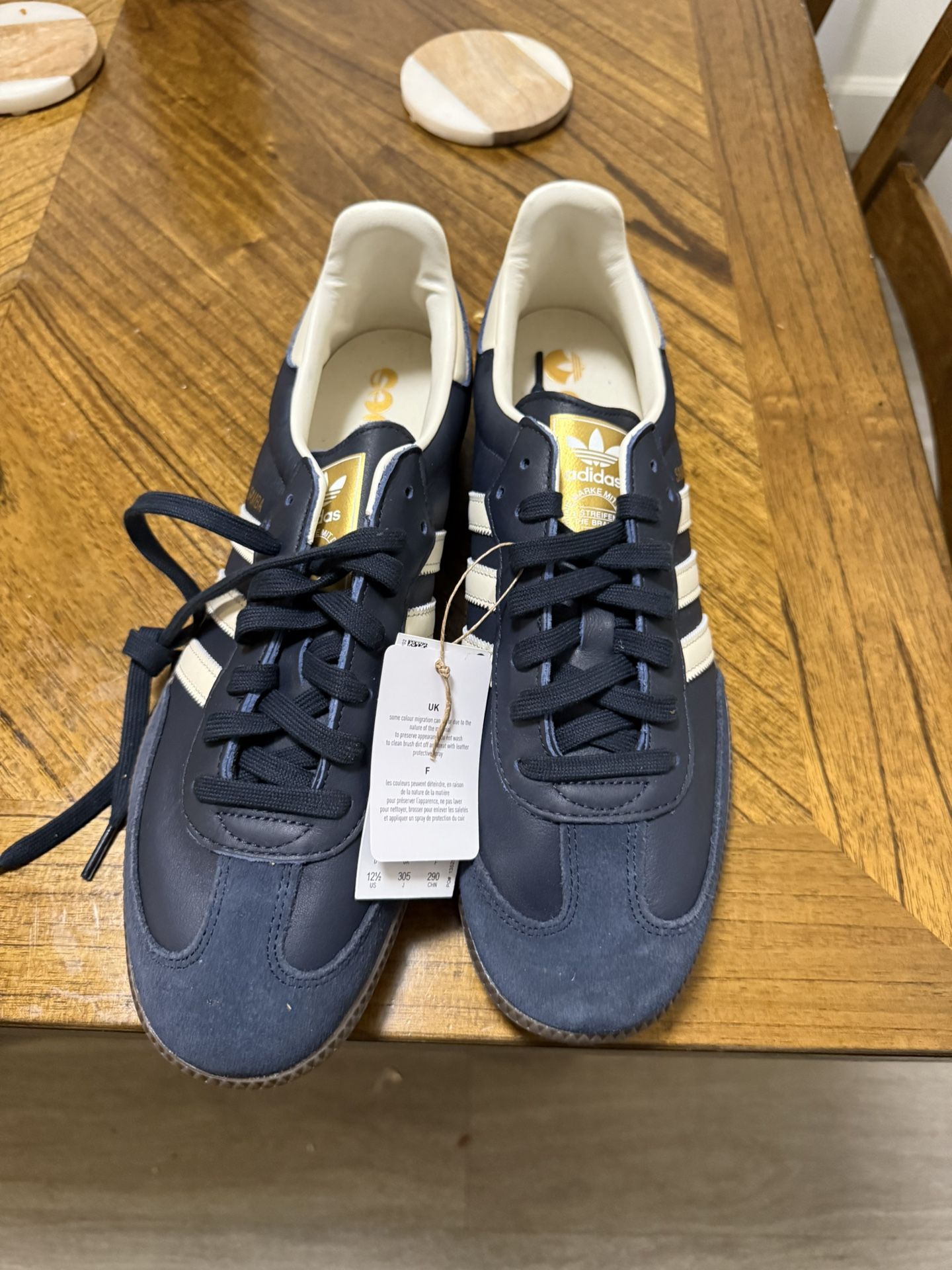 Adidas Samba OG Navy / Cream – Size 12.5