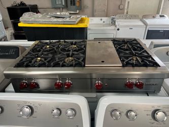 Wolf gas range top 48”