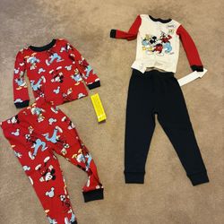 MICKEY MOUSE PJS BOTH FOR $10. NEW SIZE 4T