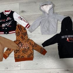 GAP Kids Brown Hoodie SHEIN Disney Carters Bundle Set Buttons Jacket Multicolor