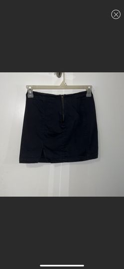 Front Zipper Mini Skirt