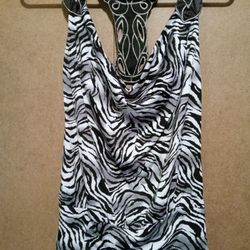 Women's BONGO Zebra Print Polyester Sz Sm $10