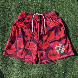 Eric Emanuel Red kiss Shorts size medium (brand new)