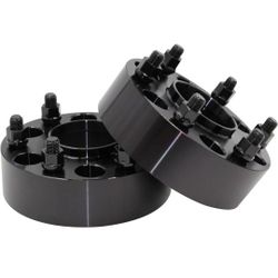 Coyote Accessories - Black Anodized 6061-Billet Aluminum Wheel Adapter- set 4