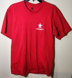 REDNECK RIVIERA GRAPHIC RED T-SHIRT MEN'S SIZE LARGE