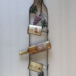 Casa Bonita Decor- Metal Wine Rack 36" x 13" Tuscan/Spanish Style 