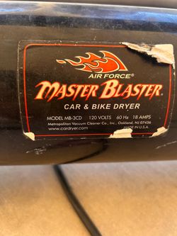 Metrovac Air Force Master Blaster 8HP Car Blower Dryer - 30ft Hose Upgrade-priced to sell-car detail-blow anything