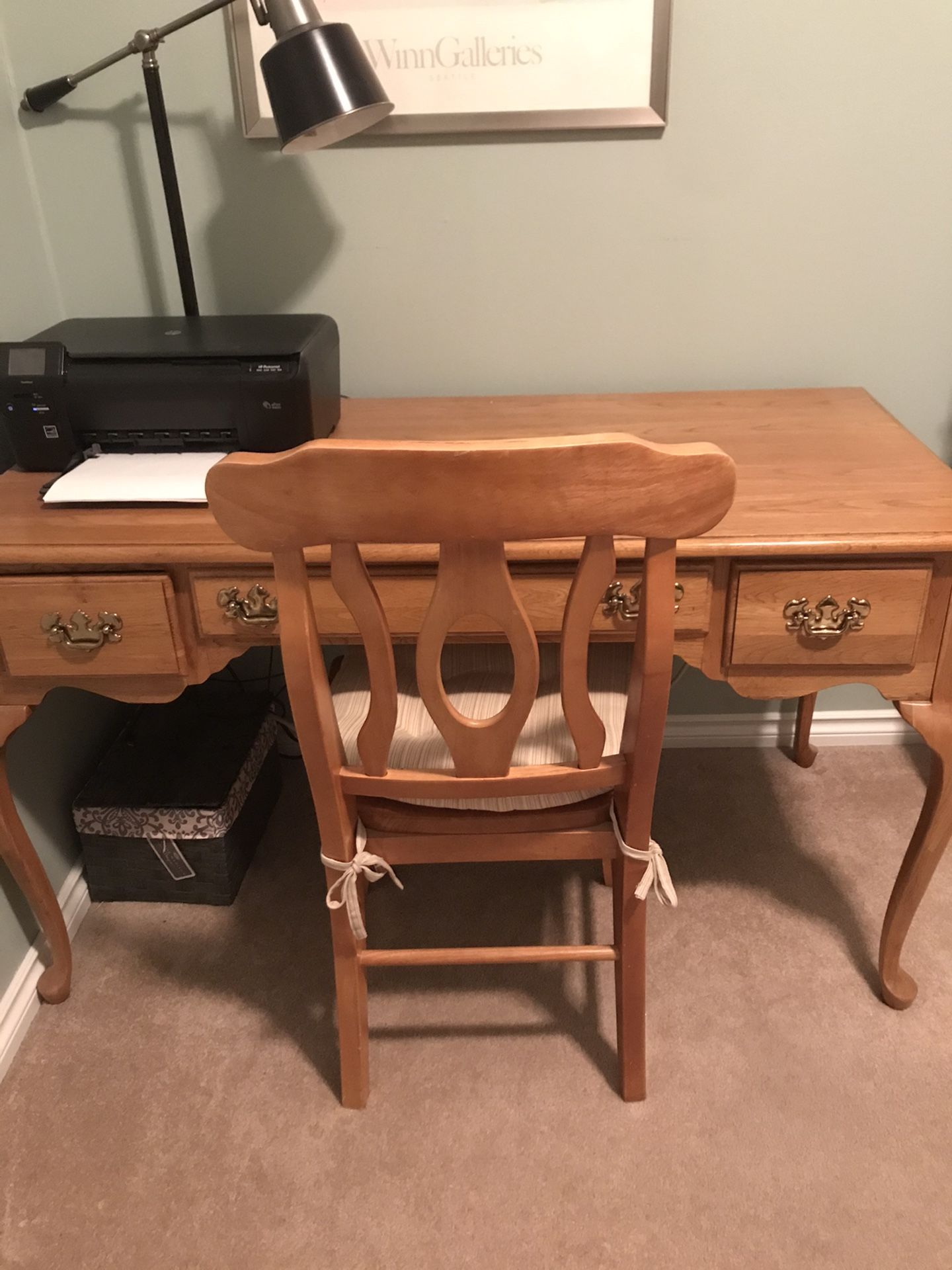 Desk with chair