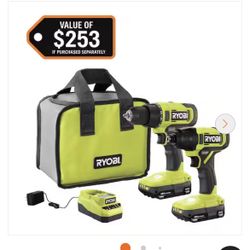 Ryobi 18V Drill + Impact Combo Kit