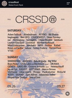 CRSSD 2 day Ticket