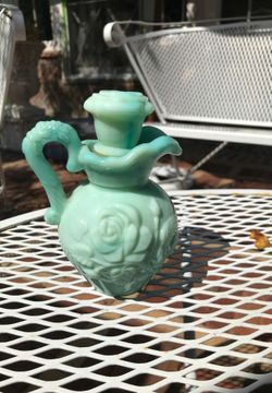 1980’s Jade green Avon perfume bottle