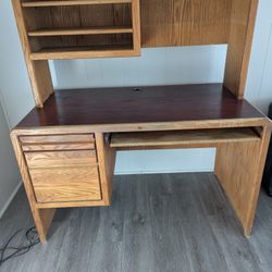 Vintage Wood Desk 