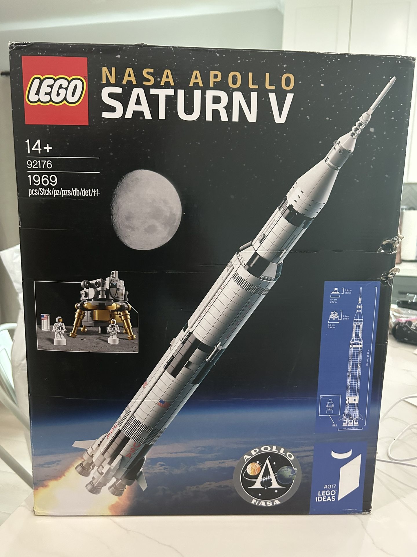 Lego NASA Apollo Saturn V New Open Box