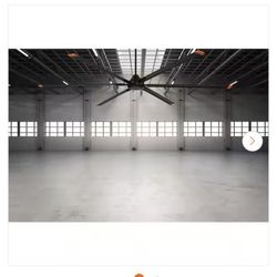 Commercial Electric High Velocity 10 ft. Indoor/Outdoor Matte Black Ceiling Fan with Wall Control Included