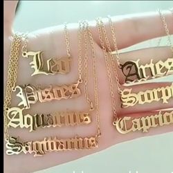 Brand New Zodiac Necklaces 
