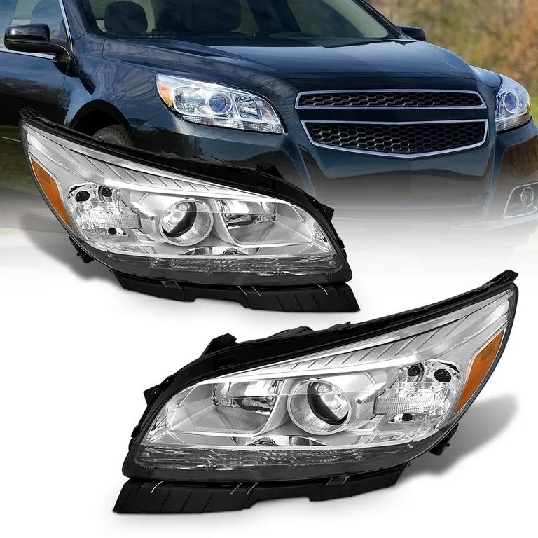 Headlight Assembly For 2013 2014 2015 LT/LTZ Chevy Malibu 2016 Malibu Limited Headlights Projector Headlamp Left+Right 13 14 15