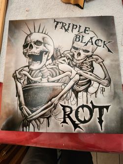 Triple Black "Rot" Vinyl Punk/Metal LP