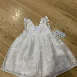 Girls Dress White Cat & Jack Size 3T