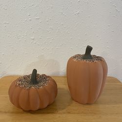 Home & Garden Terra Cotta Pumpkins - Set Of 2
