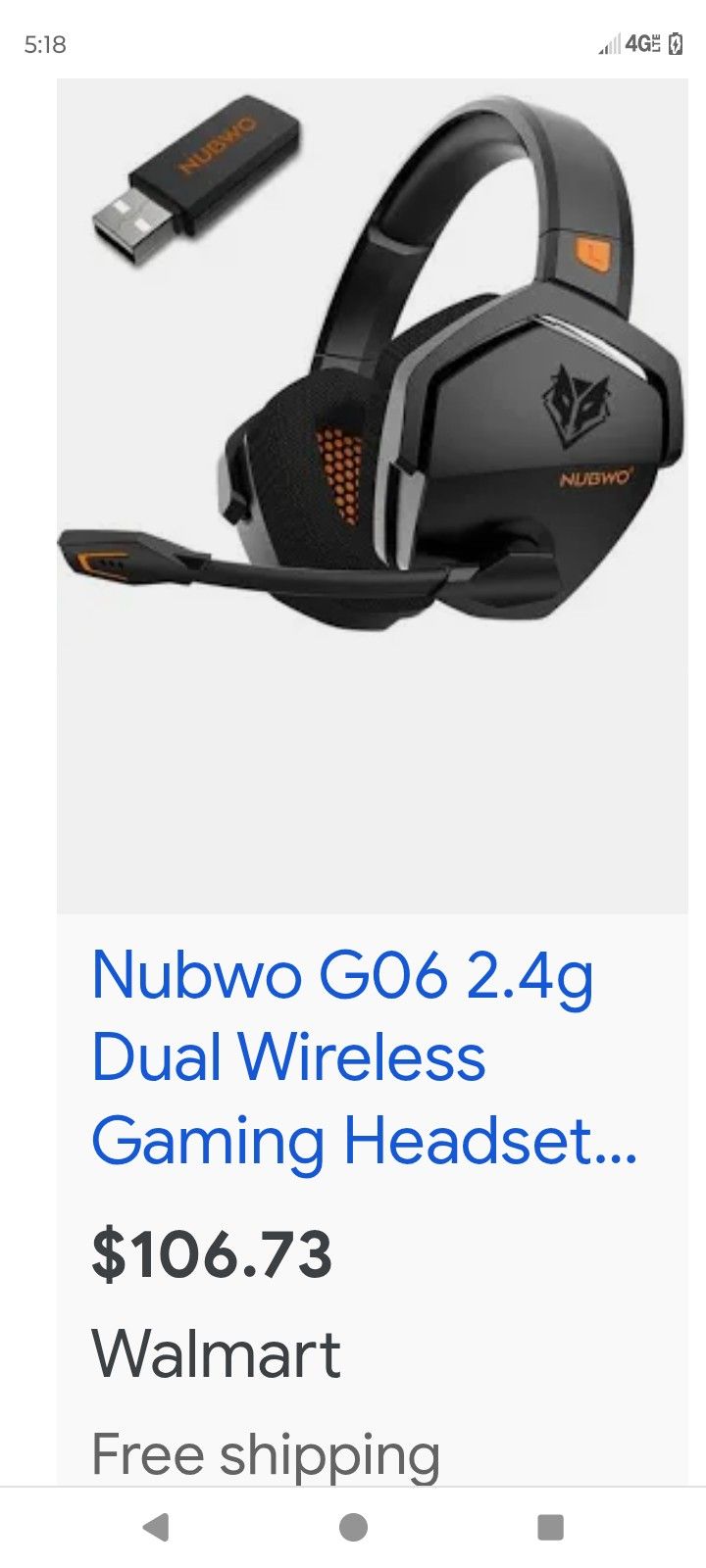 Nubwo Gaming Headphones Brand New