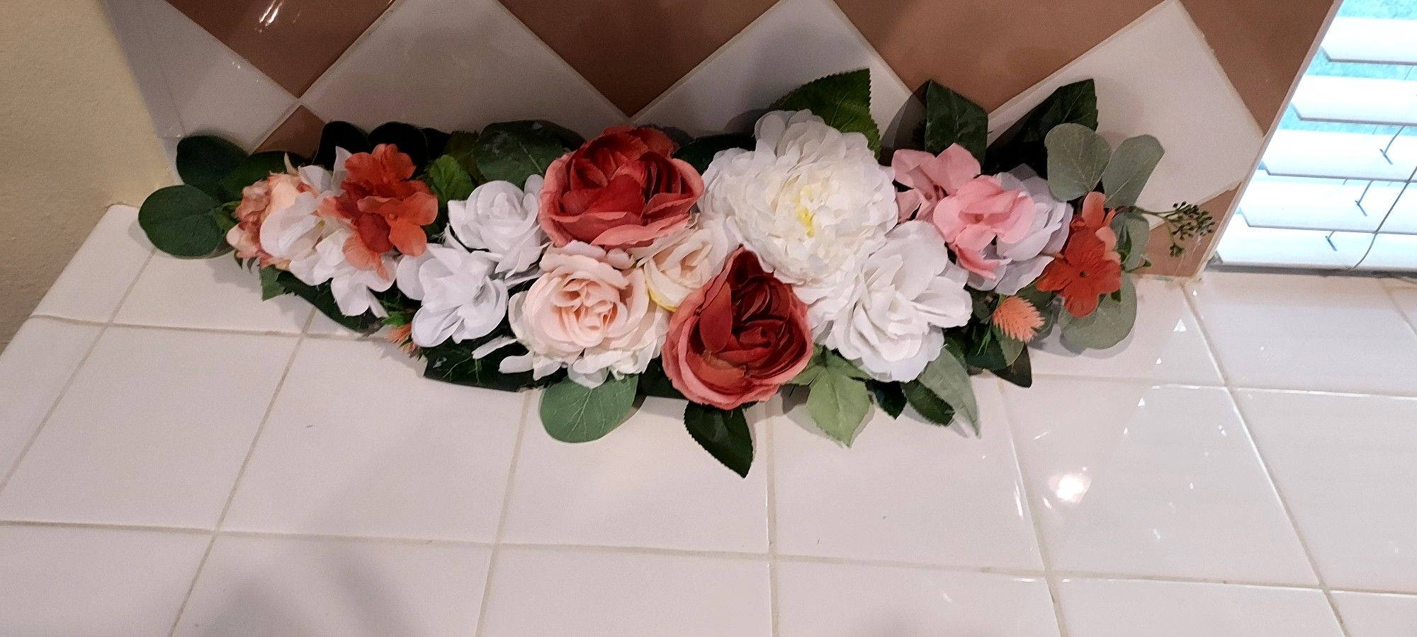 New Wedding Backdrop Swag Dusty Rose