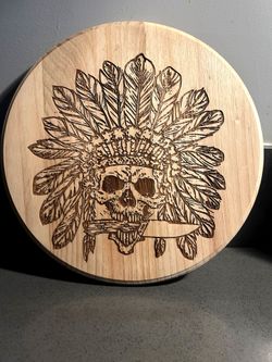 12" Laser Engraved Wooden Sign