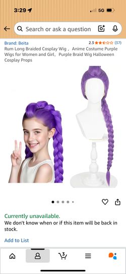 KPOP Demon Hunters Rumi Wig NEW