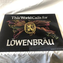 Lot Of 2 Different Lowenbrau Beer Mirror Signs
