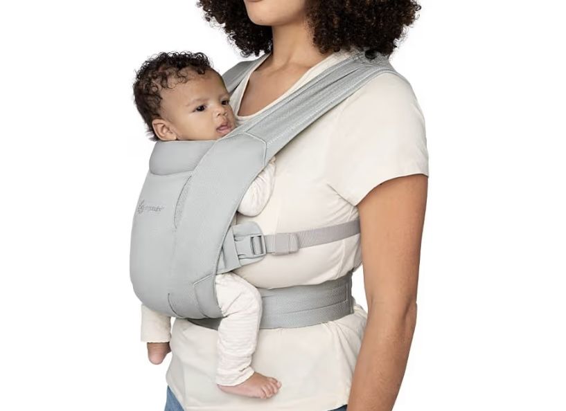 Ergobaby Embrace Baby Carrier Newborn To Toddler - Ponte Knit,  Soft Grey