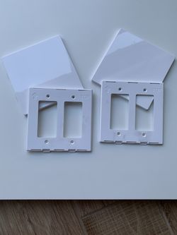 Two-Gang Blank Cover | Screwless Double Wall Plate