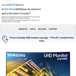 32 Inch 4K Gaming Monitor 60 FPS 