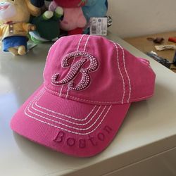 Pink B Boston Hat by Robin Ruth