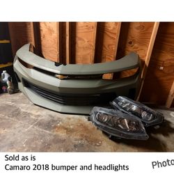 Camaro 2018 Bumper and Headlights 